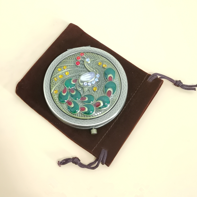 Russian Retro Portable Round Folding Mirror T2782