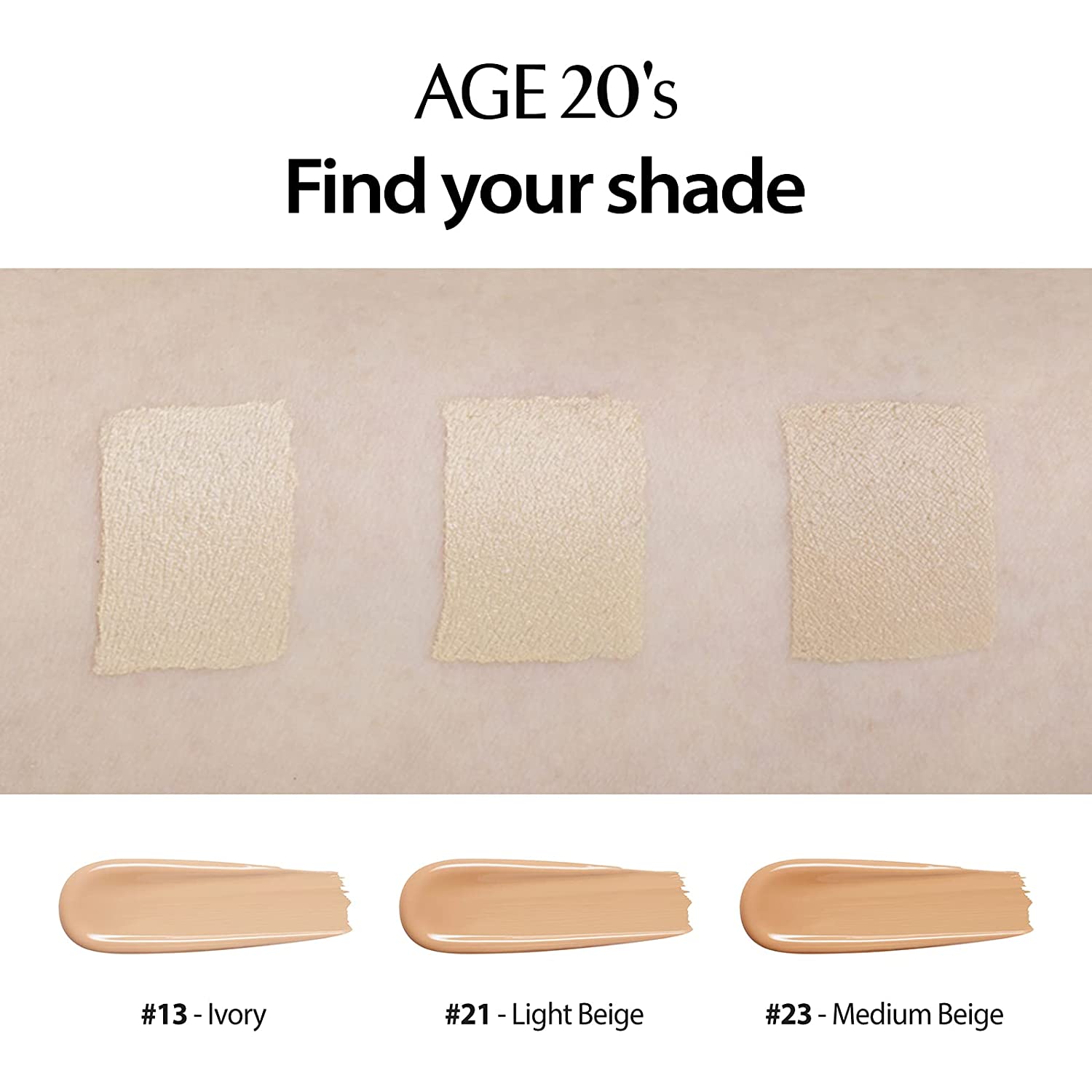 AGE 20's Signature 3-Color Oil Control Air Cushion Foundation With Refill (White Box) T1968