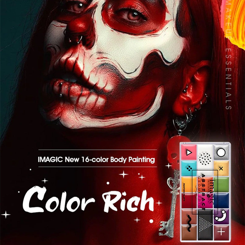 IMAGIC 16 Colors Flash Tattoo Face Body Paint T1912