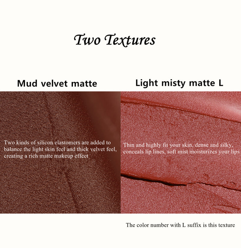 JOOCYEE Muddy Gloss Series Velvet Matte Lip Glaze T3050