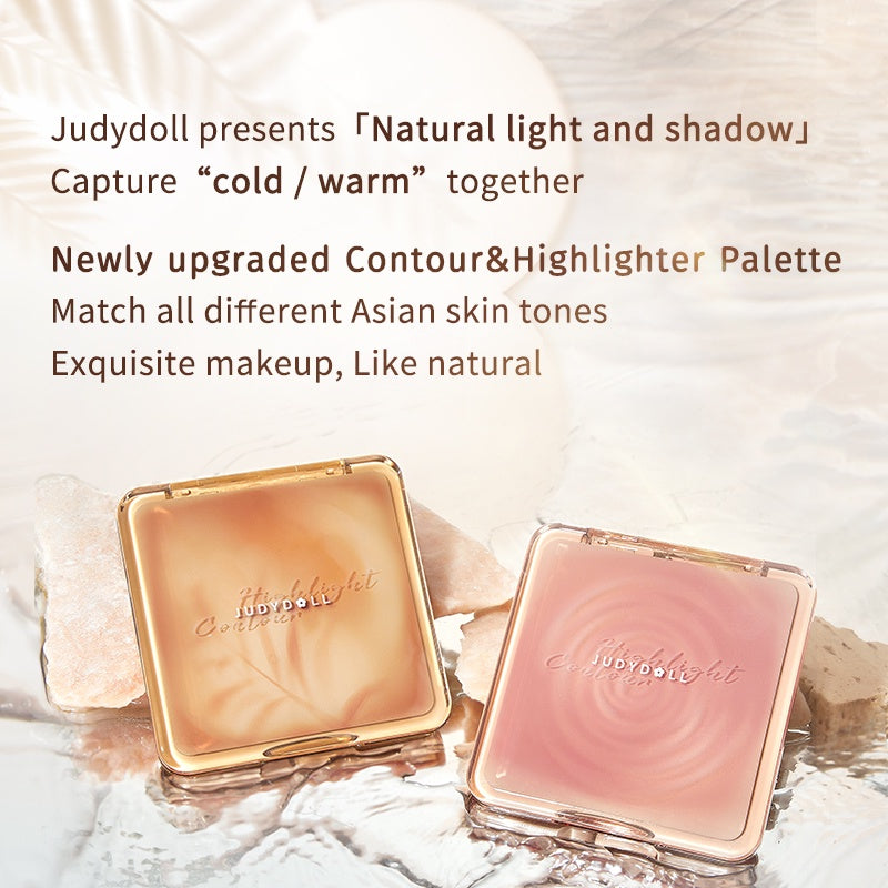 JUDYDOLL Highlighter & Matte Nose Face Contour Palette T2804