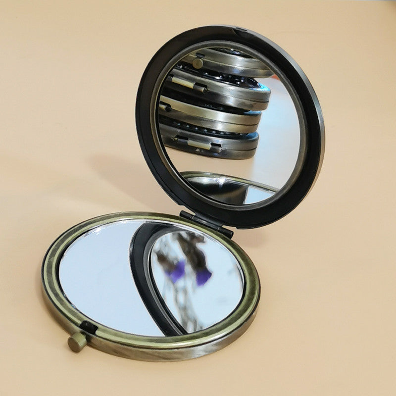 Russian Retro Portable Round Folding Mirror T2782