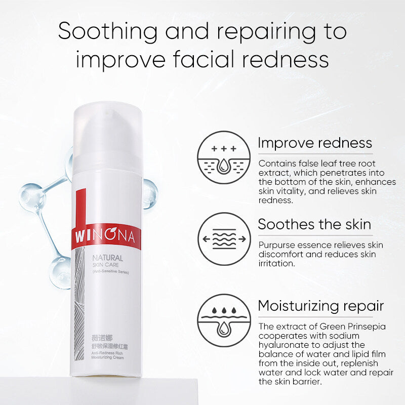 WINONA Anti-Sensitive Series Anti-Redness Rich Moisturizing Facial Cream T2196