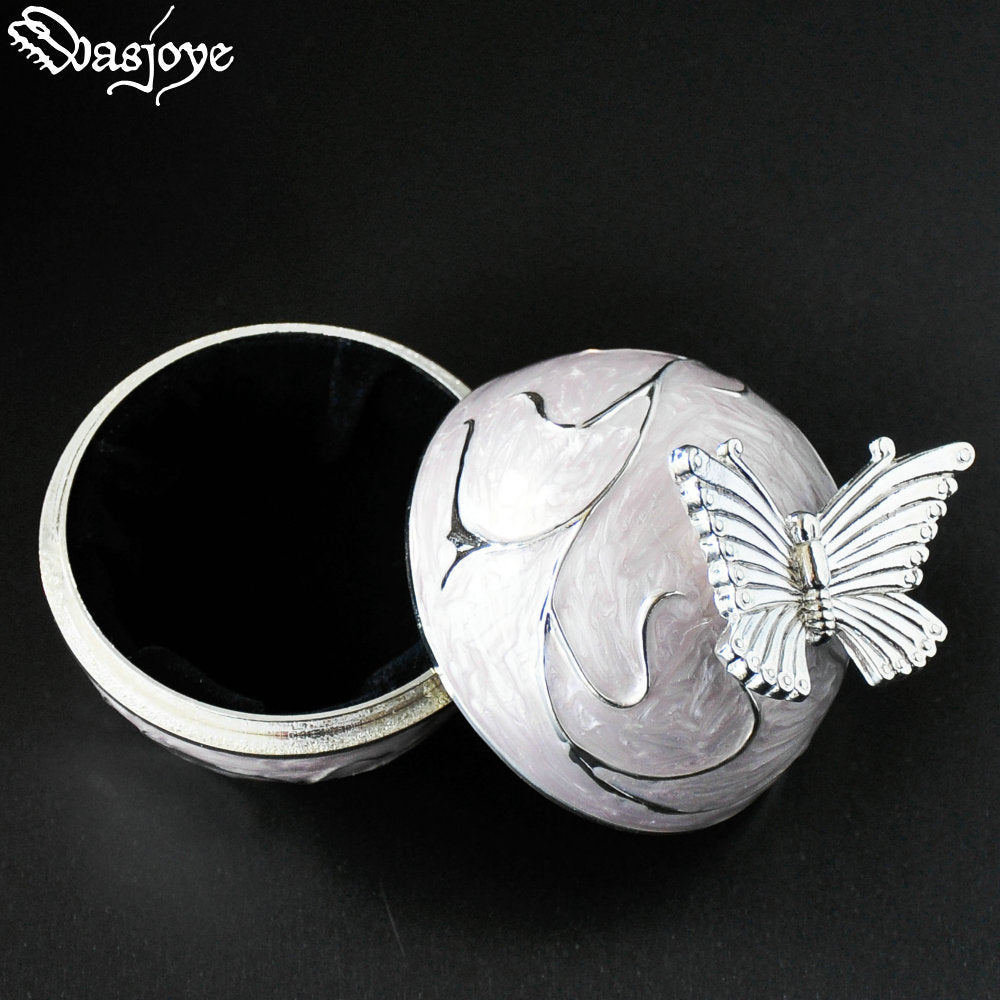Wasjoye Butterfly Retro European Princess Handmade Jewelry Box T3226
