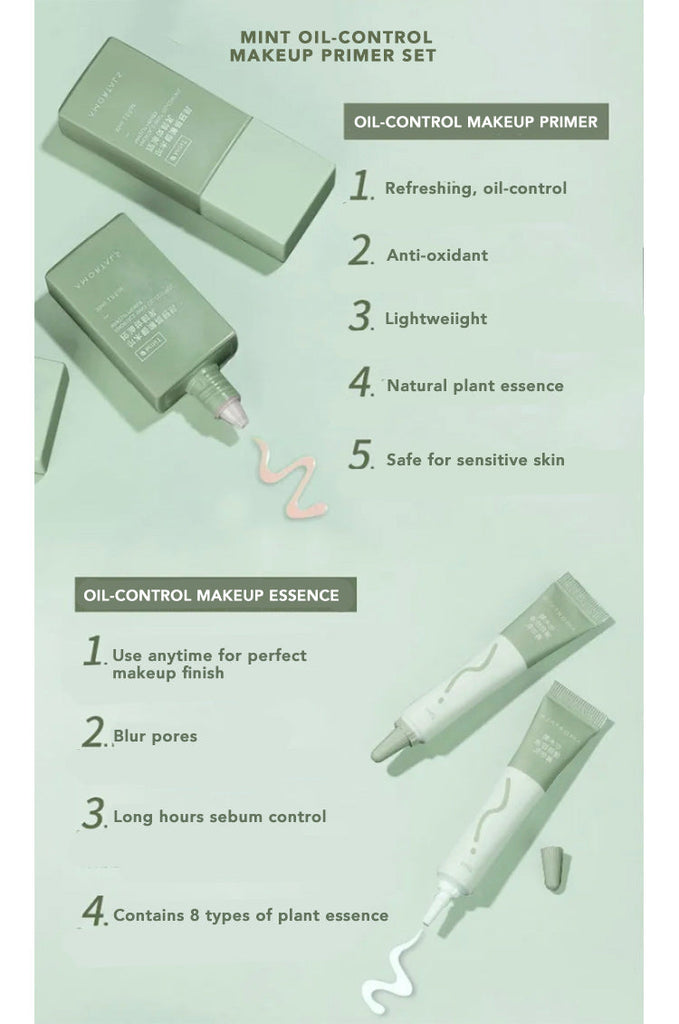 AMORTALS Mint Oil-Control Makeup Primer Set T2513