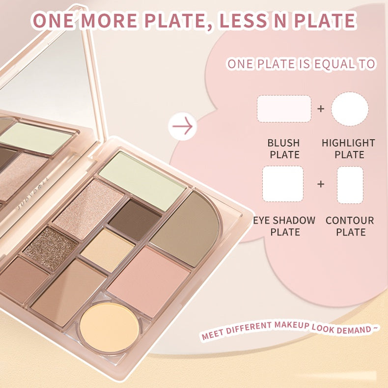 JUDYDOLL 10 Color All-In-One Makeup Eyeshadow Palette T2984