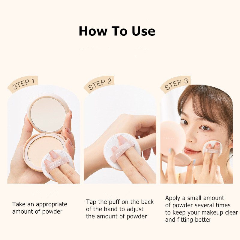 JUDYDOLL Waterproof Oil-Control Matte Pressed Powder T2848