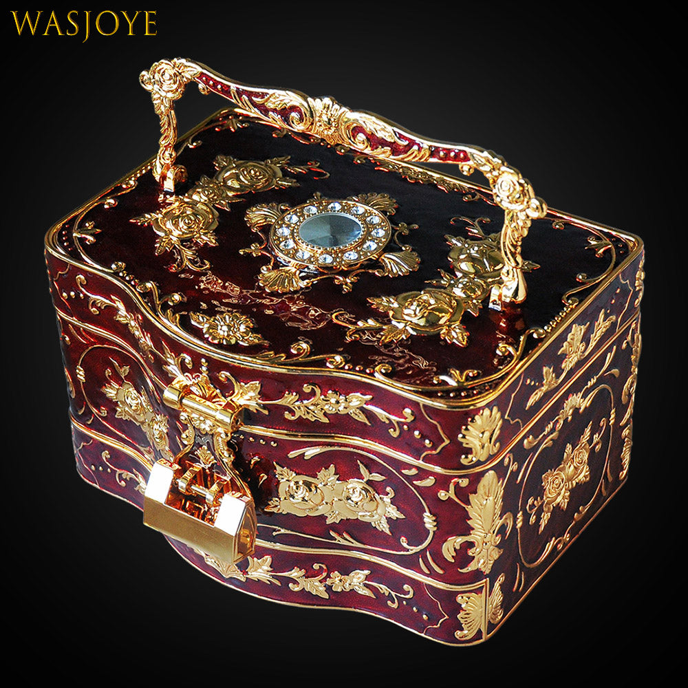 Wasjoye Luxurious European Princess Handmade Jewelry Box T3234