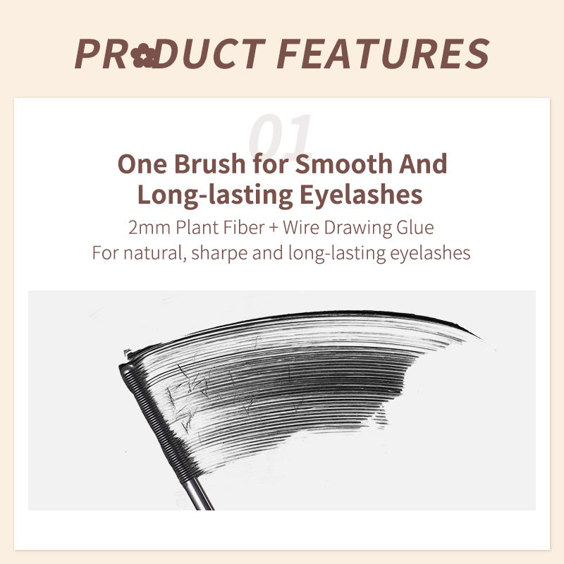 JUDYDOLL Classic 3D Curling Straight Metal Pipe Waterproof Mascara T2322