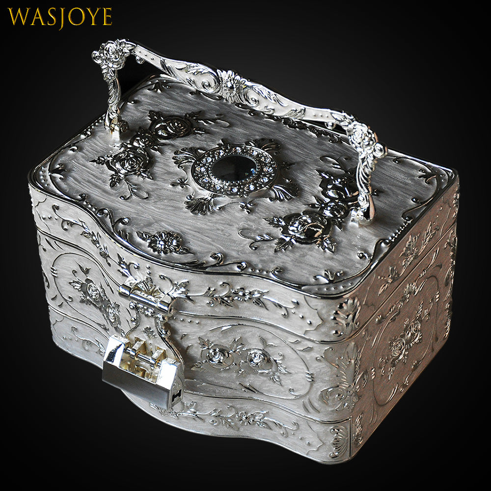 Wasjoye Luxurious European Princess Handmade Jewelry Box T3234