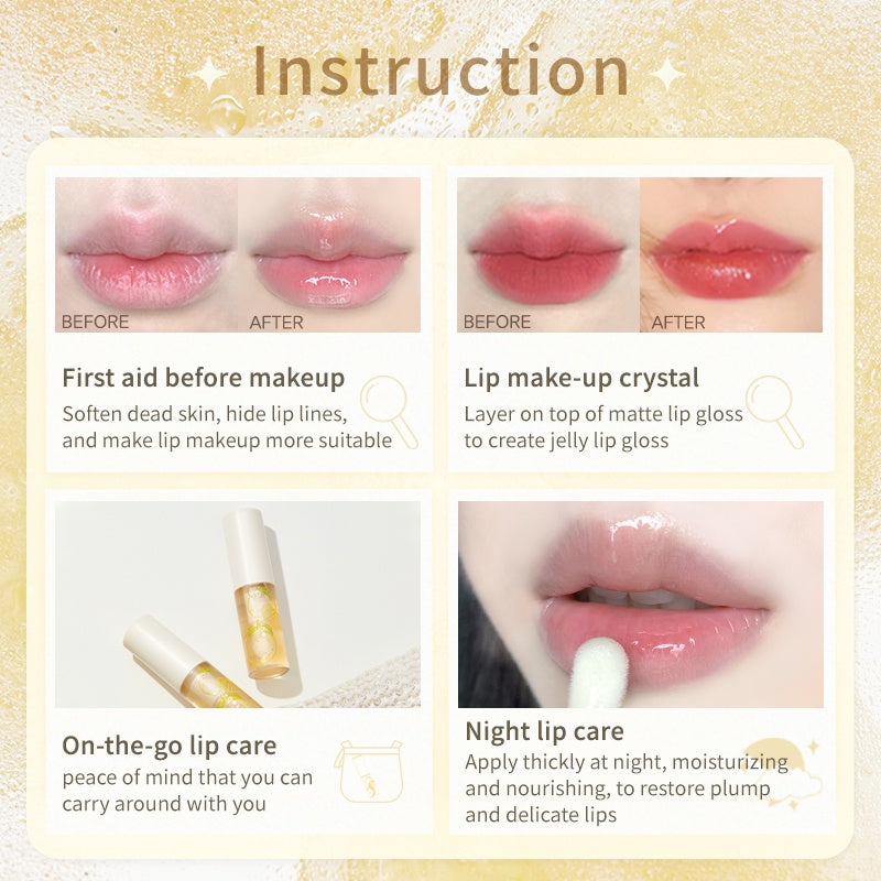 JUDYDOLL Grapefruit Honey Crystal Lip Oil T2884