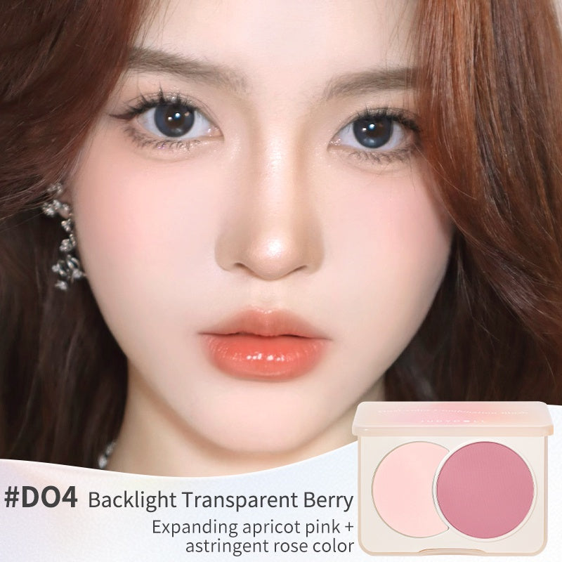 JUDYDOLL Two-Color Makeup Blusher Palette T2847