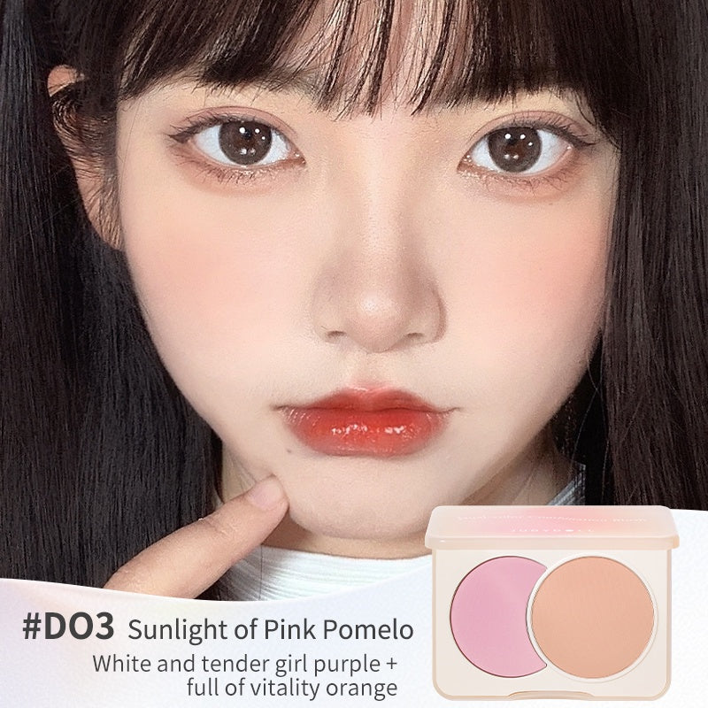 JUDYDOLL Two-Color Makeup Blusher Palette T2847