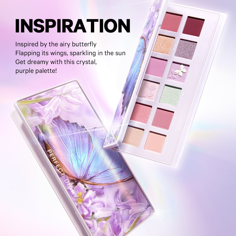 Perfect Diary X Discovery 12 Colors Eyeshadow Palette Cruelty-free T2284