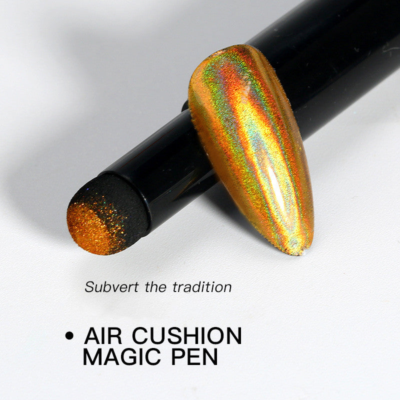 Magic Chrome Holographic Nail Powder Air Cushion Pen T2388