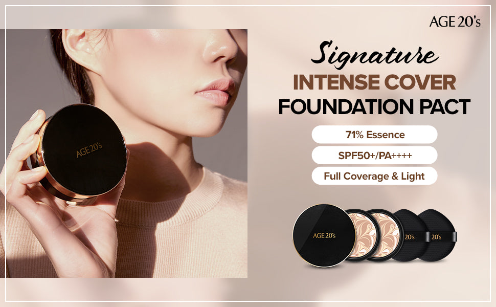 AGE 20's Signature 3-Color Concealer Air Cushion Foundation With Refill (Black Box) T1970
