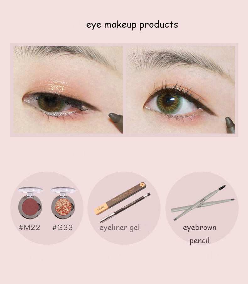 JUDYDOLL Glitter & Matte Colour Eyeshadow T2296