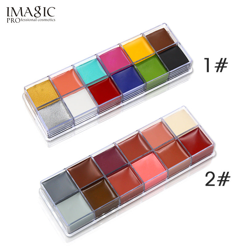 IMAGIC 12 Colors Flash Tattoo Face Body Paint T1911