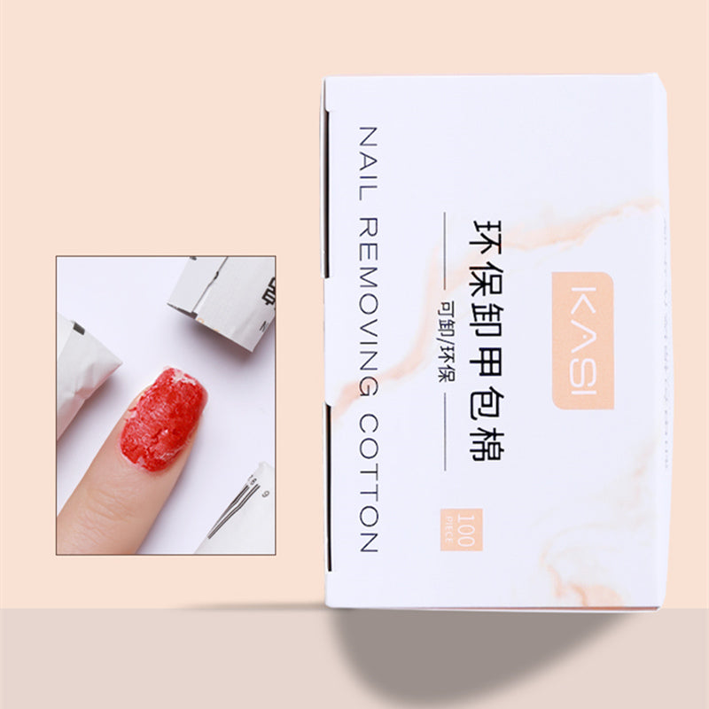 KaSi Eco-friendly Disposable Gel Polish Remover Wraps Pads & Tools T2640