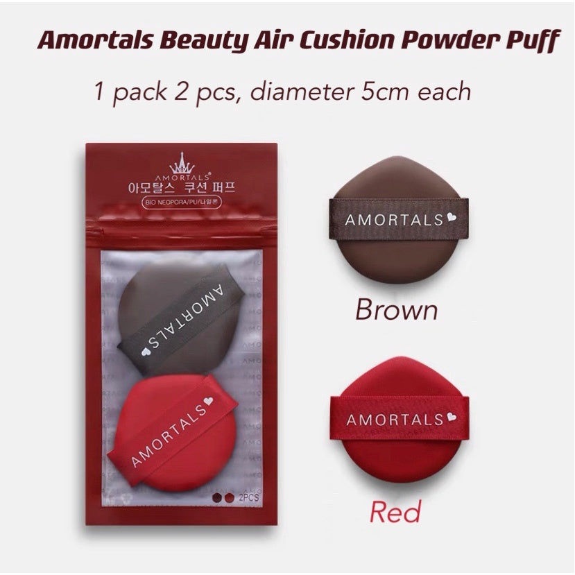 AMORTALS 2 Pcs Beauty Air Cushion Powder Puff Set T2532
