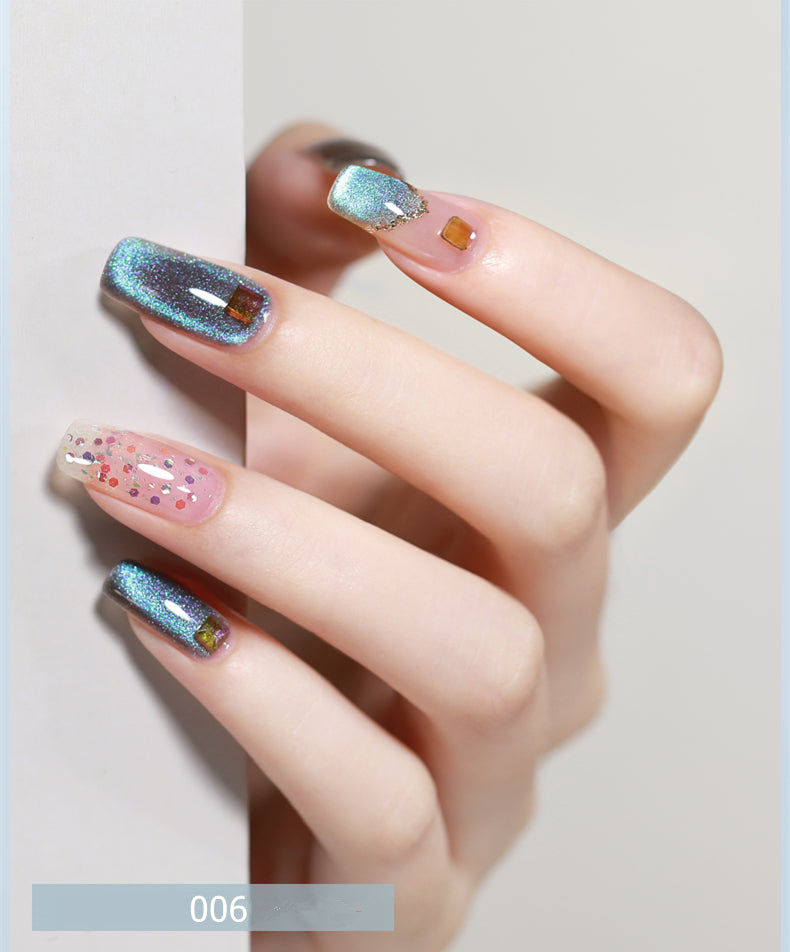 KaSi 15ml Healthy Moonlight Jewel Cat Eye Gel Nail Polish T2349