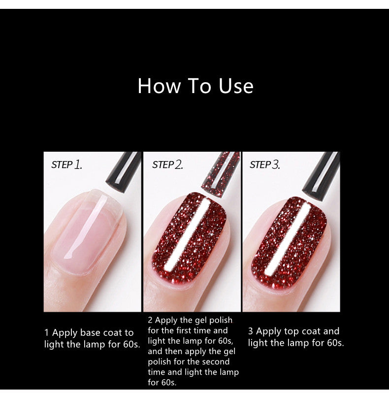 KaSi 15ml Healthy Diamond Glitter Gel Polish for Buddy T2351