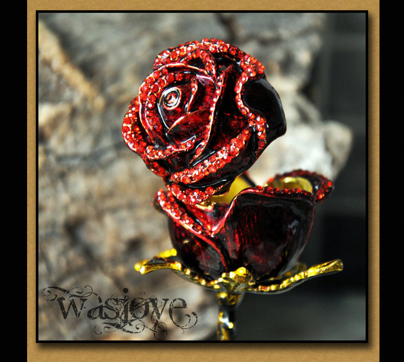 صندوق مجوهرات الأميرة الأوروبية العتيقة من Wasjoye Kathryn مصنوع يدويًا T3229