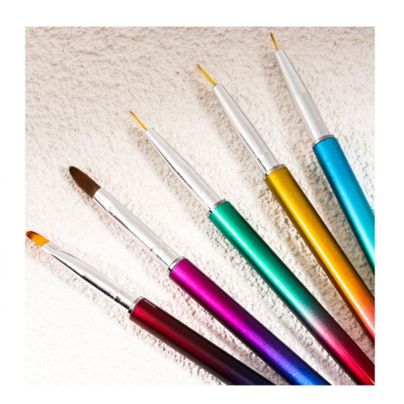 5 Pcs Nail Dotting Brushes Point Drill Painting Pen Set T2367