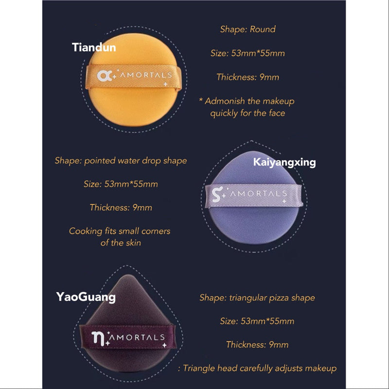 AMORTALS Big Dipper Makeup Air Cushion Puff Set T2500