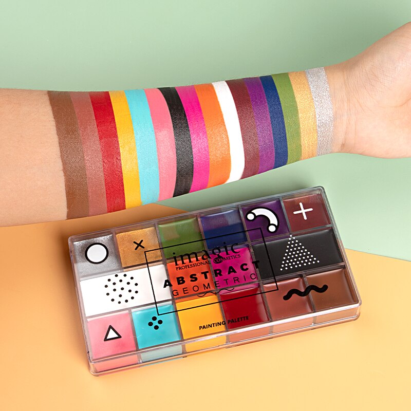 IMAGIC 16 Colors Flash Tattoo Face Body Paint T1912