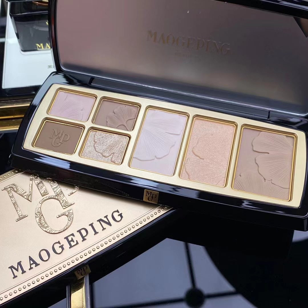 MAOGEPING Light Shadow Matte & Shimmer Contour Palette T3115