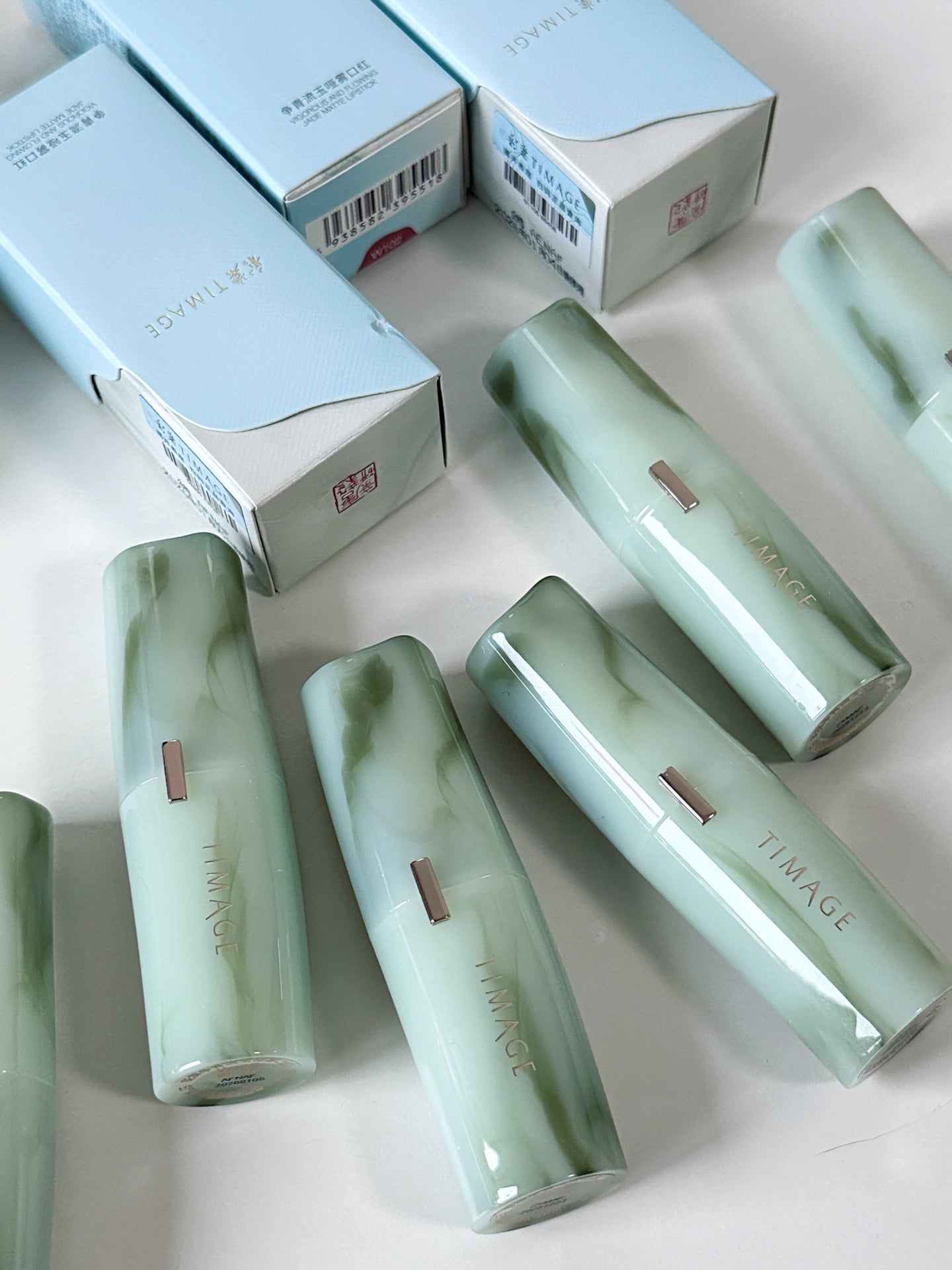 TIMAGE Green Jade Series Satin Matte Lipstick T3132