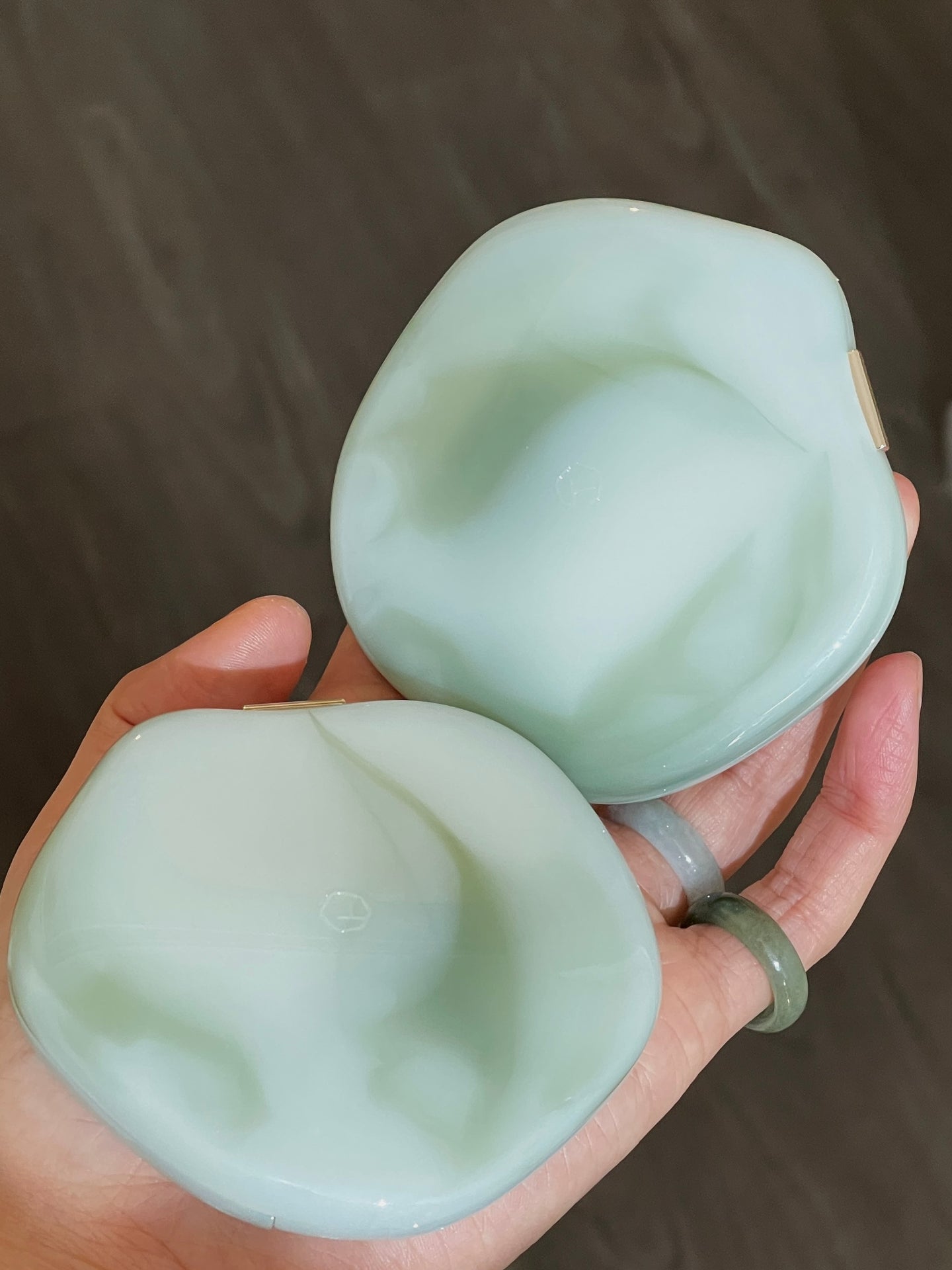 TIMAGE Green Jade Series Tri-Color Matte Blusher Palette T3129