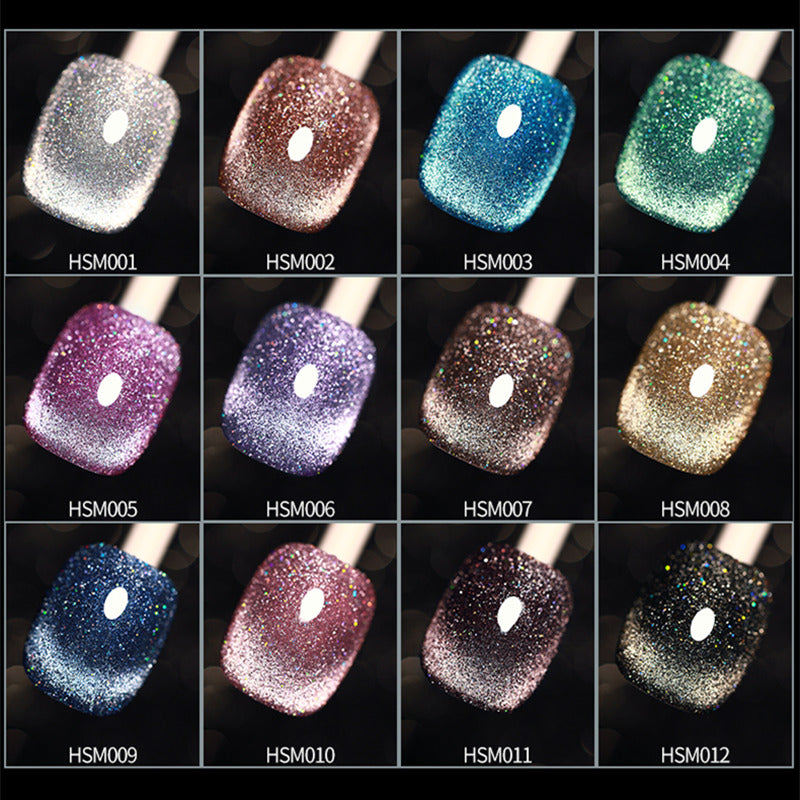 KaSi 15ml Healthy Galaxy Holographic Cat Eye Gel Polish T2631