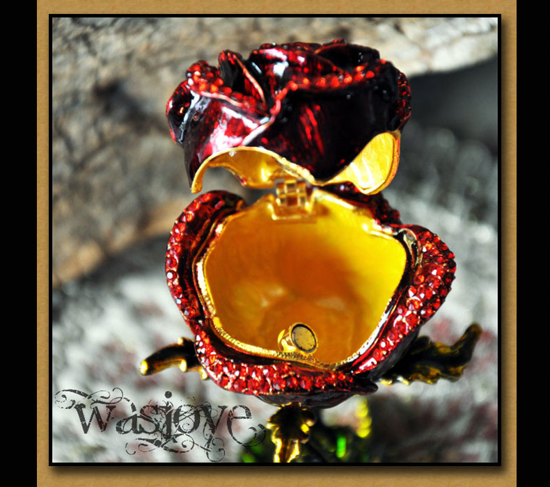 صندوق مجوهرات الأميرة الأوروبية العتيقة من Wasjoye Kathryn مصنوع يدويًا T3229