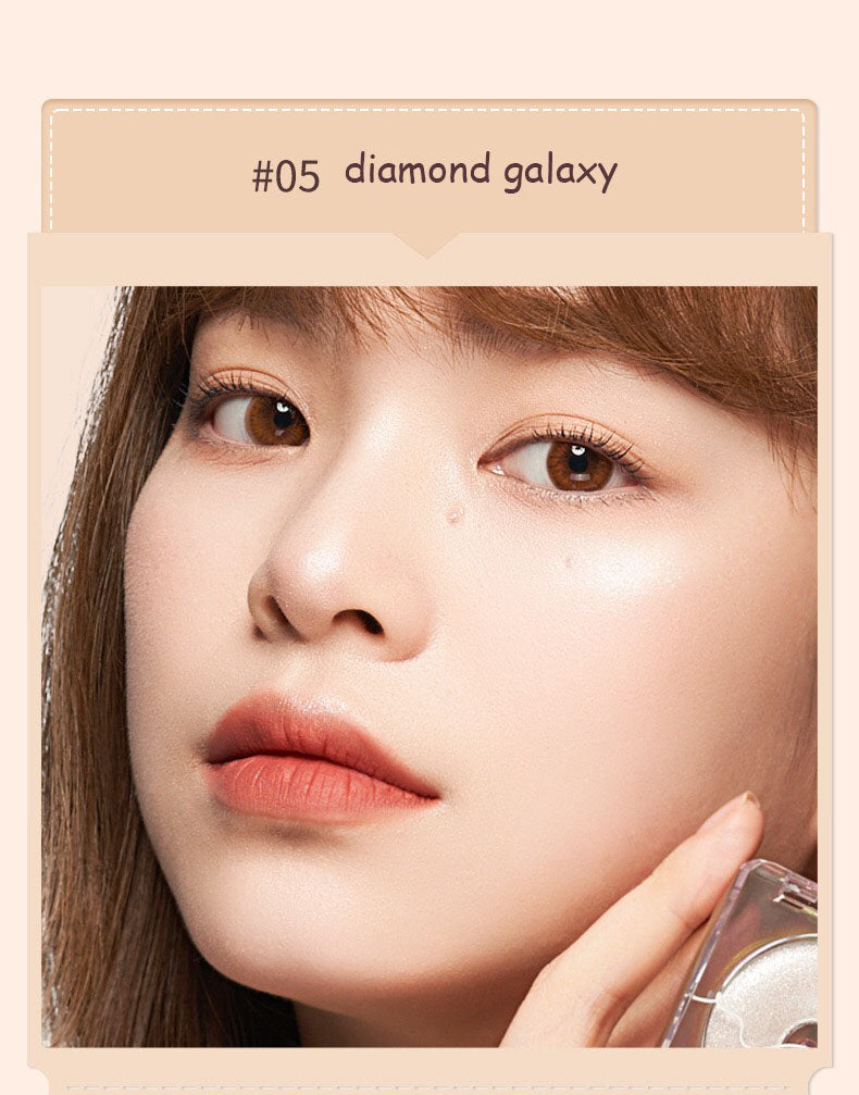 JUDYDOLL Starlight 3D Diamond Shimmer & Matte Highlighter Powder T2306
