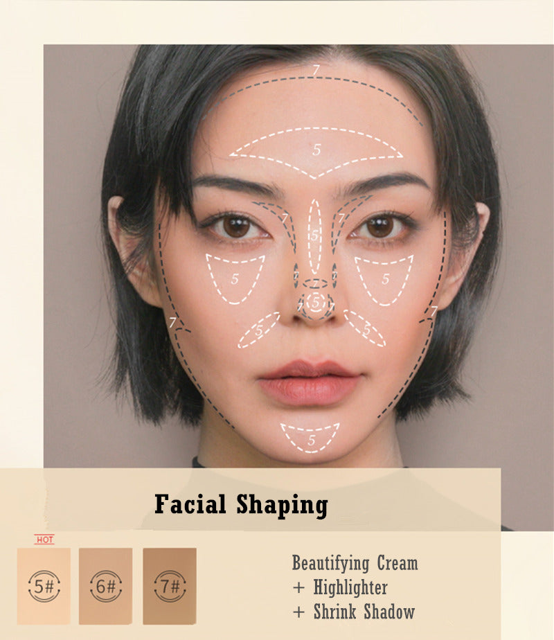 MAOGEPING Light Shadow Contour Highlighter Concealer Palette T3114