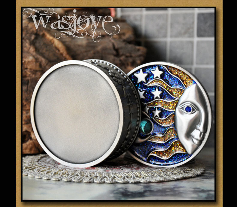 صندوق مجوهرات واسجوي باهاموت الأوروبي العتيق للأميرة مصنوع يدويًا T3230