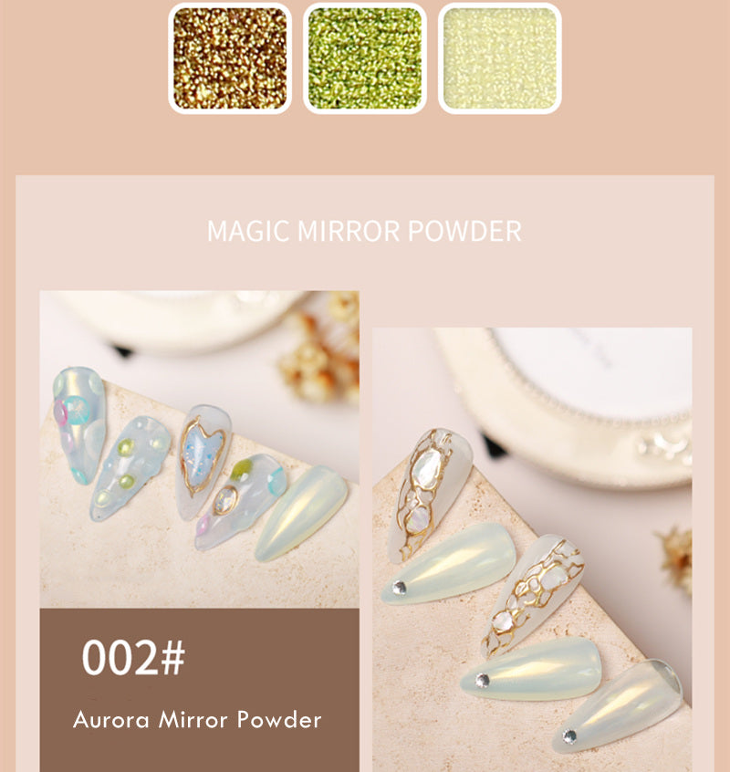 KaSi 7ml Three-Color Aurora Mirror Nail Powder T2650
