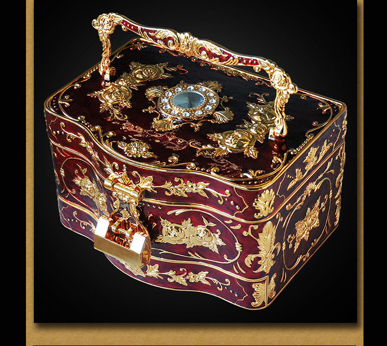 Wasjoye Luxurious European Princess Handmade Jewelry Box T3234