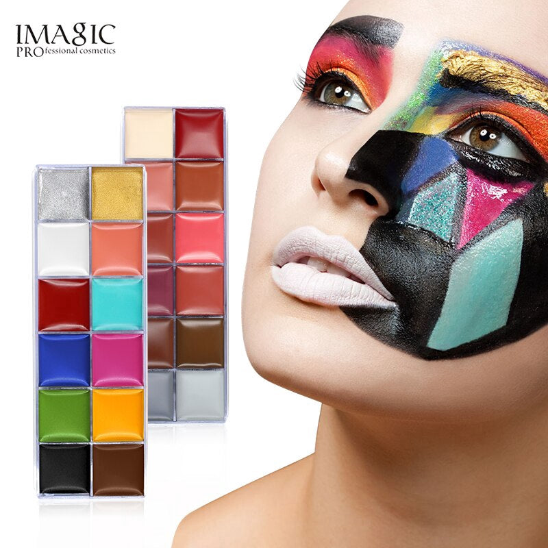IMAGIC 12 Colors Flash Tattoo Face Body Paint T1911