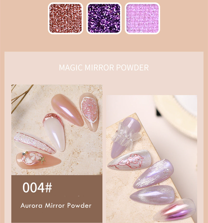 KaSi 7ml Three-Color Aurora Mirror Nail Powder T2650