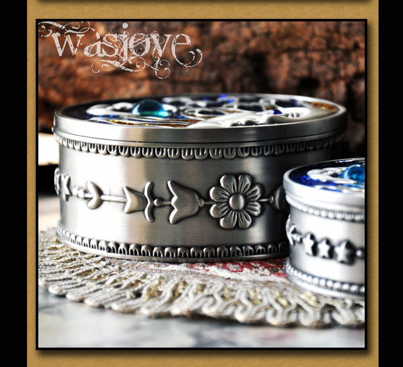 صندوق مجوهرات واسجوي باهاموت الأوروبي العتيق للأميرة مصنوع يدويًا T3230