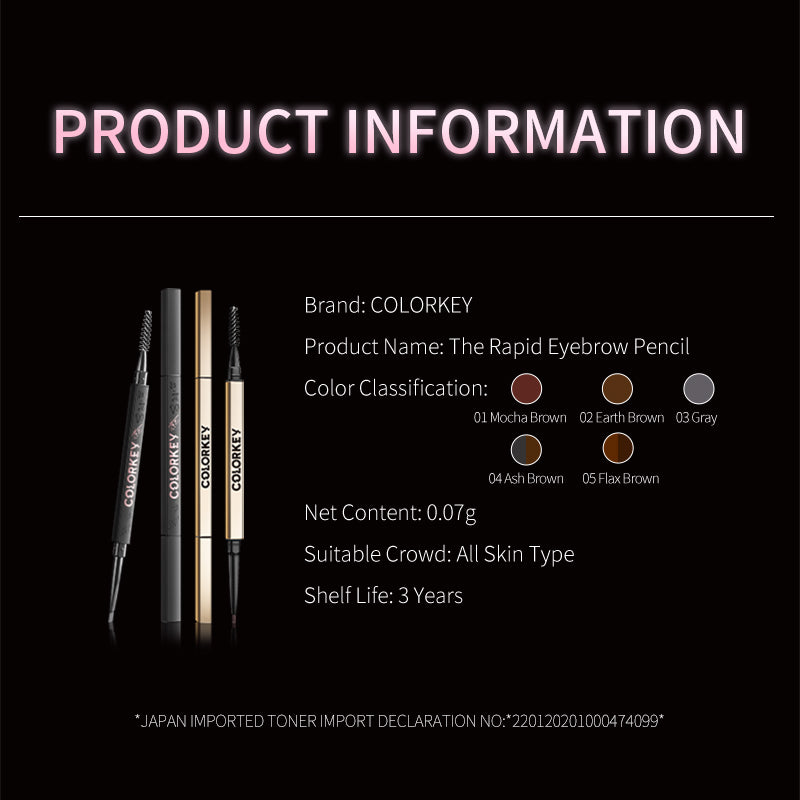 COLORKEY Triangle Eyebrow Pencil Waterproof Smooth T2210