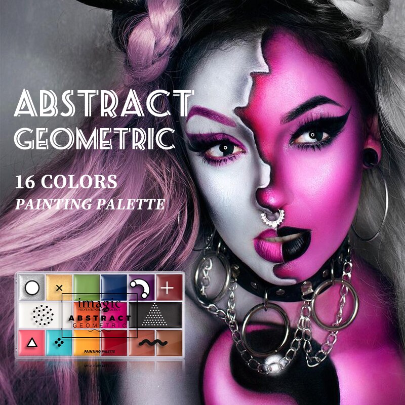 IMAGIC 16 Colors Flash Tattoo Face Body Paint T1912