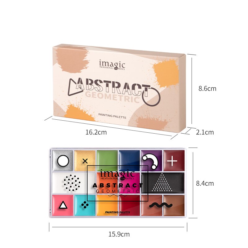 IMAGIC 16 Colors Flash Tattoo Face Body Paint T1912