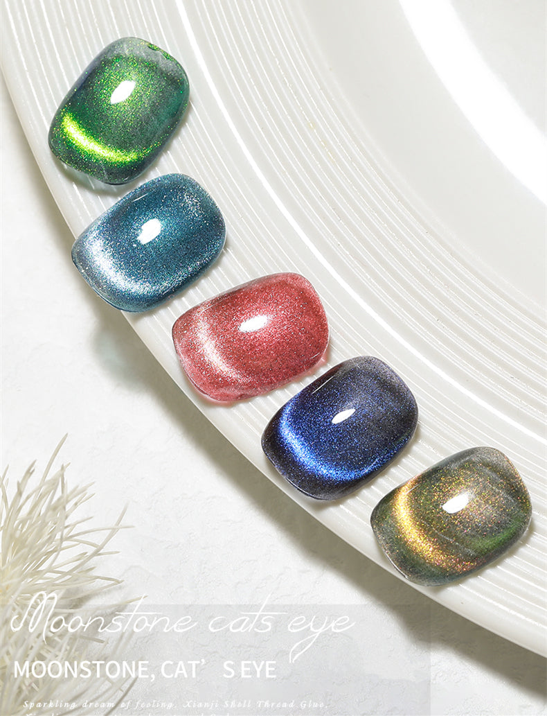 KaSi 15ml Healthy Moonlight Jewel Cat Eye Gel Nail Polish T2349