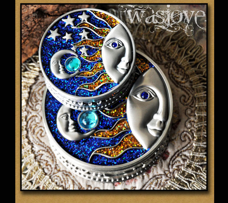 صندوق مجوهرات واسجوي باهاموت الأوروبي العتيق للأميرة مصنوع يدويًا T3230