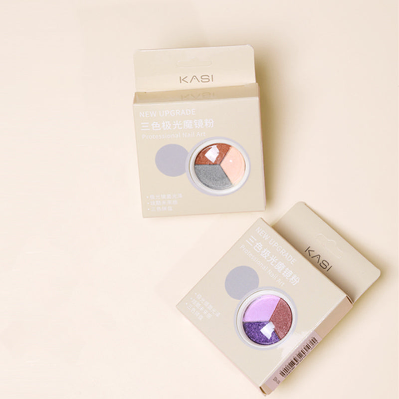 KaSi 7ml Three-Color Aurora Mirror Nail Powder T2650