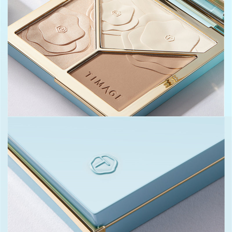 TIMAGE Matte & Shimmer Highlighter Contour Palette (3.0) T2912